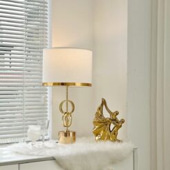 Đèn Bàn Gốm Sứ Cao Cấp DB-KL002G - Thành Đạt