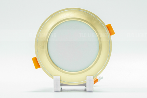 Đèn LED âm trần mặt cong 12W viền vàng – Đơn sắc TLC-ACM-VV-12W