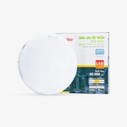 Đèn LED ốp trần tròn đổi màu đế nhôm LN12 ĐM 300/30W Rạng Đông