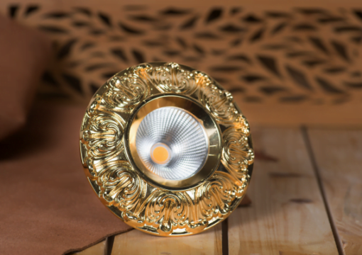 Đèn Led âm trần cổ điển Gold 18K TLC-ACĐ-VV-10W