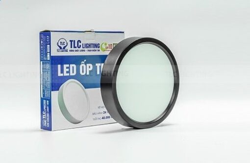 Đèn LED ốp trần 24W tròn vỏ đen – Đơn sắc TLC-ONT-TĐ-24W