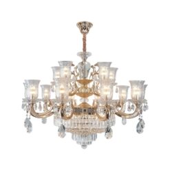 Đèn trang trí thả thân đồng pha lê K9 cao cấp 6651T15 - Thành Đạt