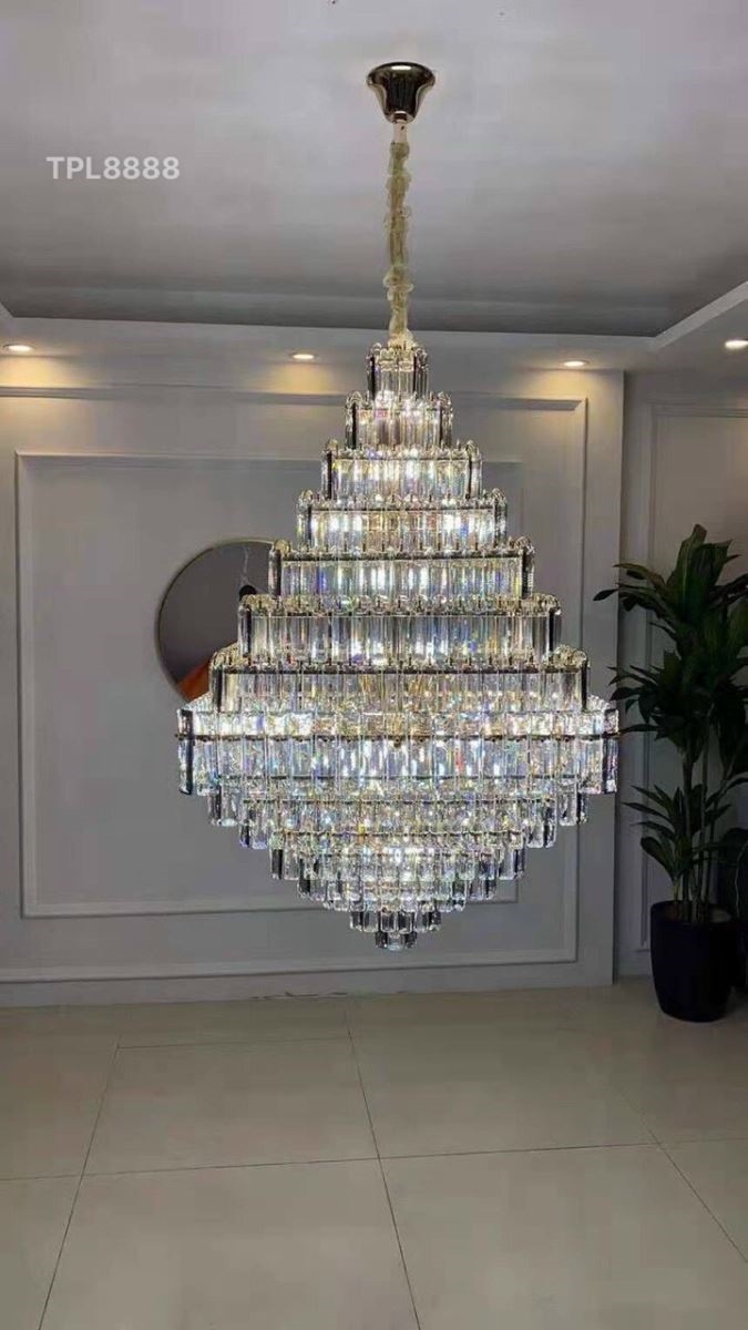 Đèn trang trí thả pha lê cao cấp 8888