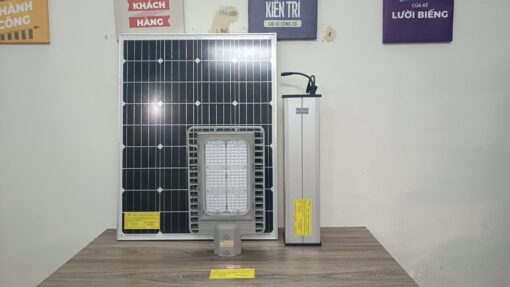Đèn đường năng lượng mặt trời dự án 60w 80w 24ah 30ah 42ah 54ah 60ah 80ah Thành Đạt Led