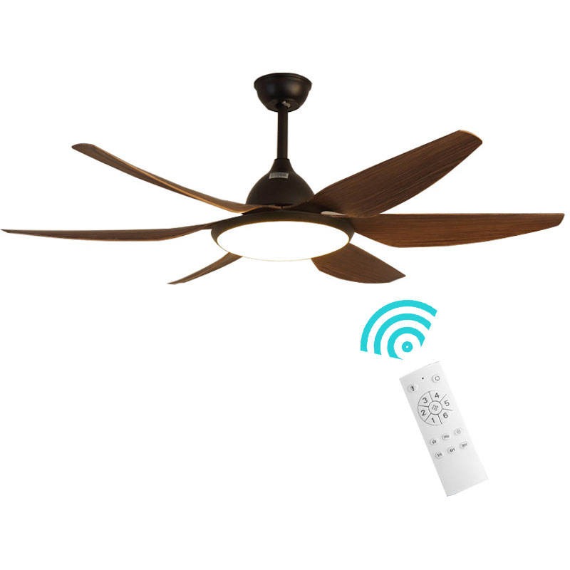 Quạt trần đèn trang trí 118 Nhựa ABS cao cấp 6 cánh