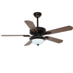 Quạt trần đèn trang trí 121 Cánh gỗ Plywood 5 Cánh - Thành Đạt Led